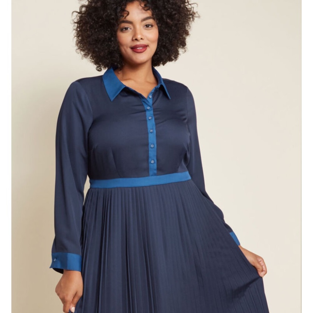Fantastic never-worn ModCloth US 20 blue dress!